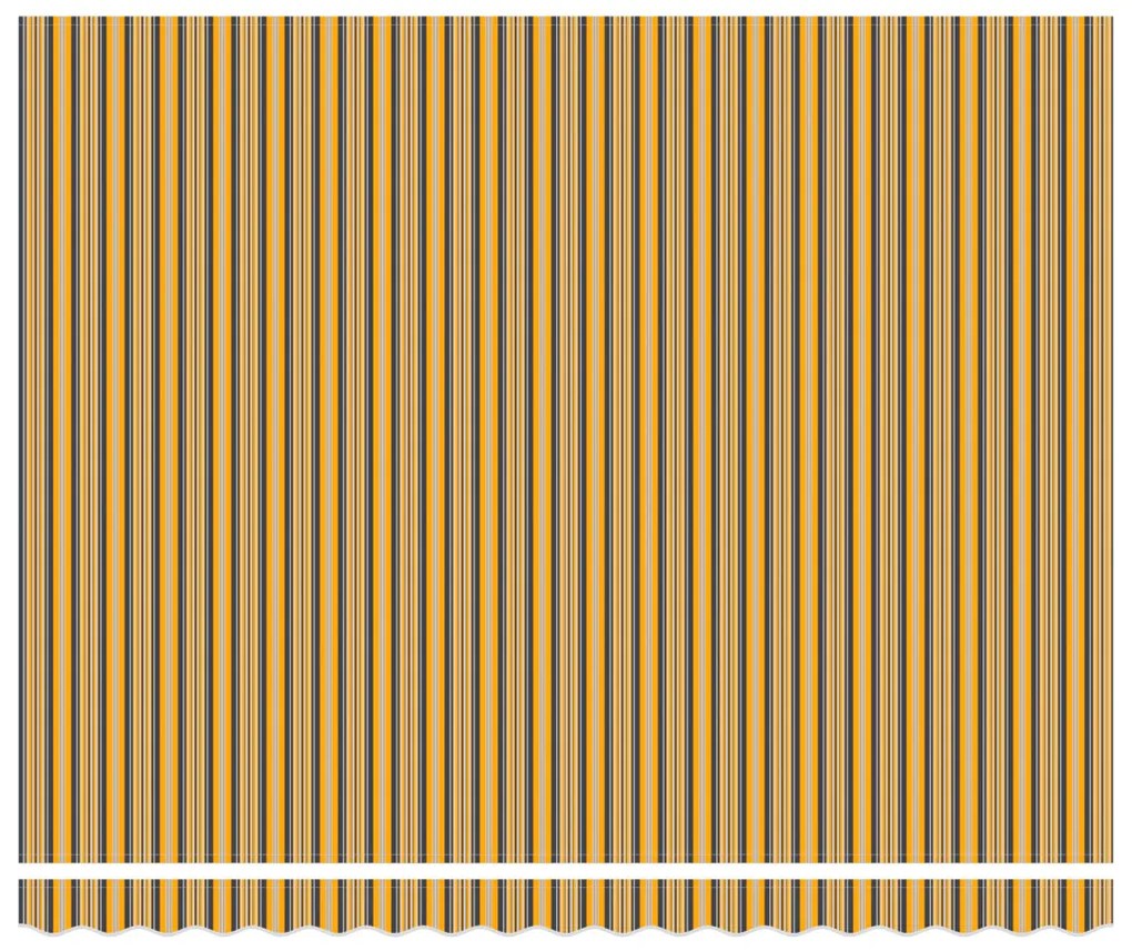 Kézi Behúzható Napellenző LED Színes Csíkkal 400x300 cm