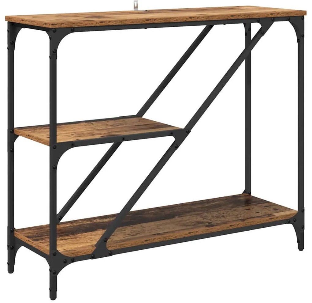 Konzolasztal Öreg fa 88,5 x 30 x 75 cm Faanyag