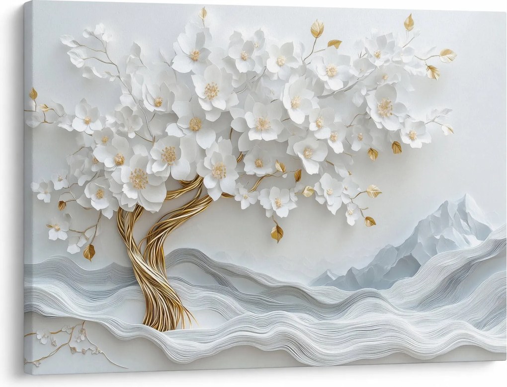 Kép – 3D elegáns életfa (70x50 cm)