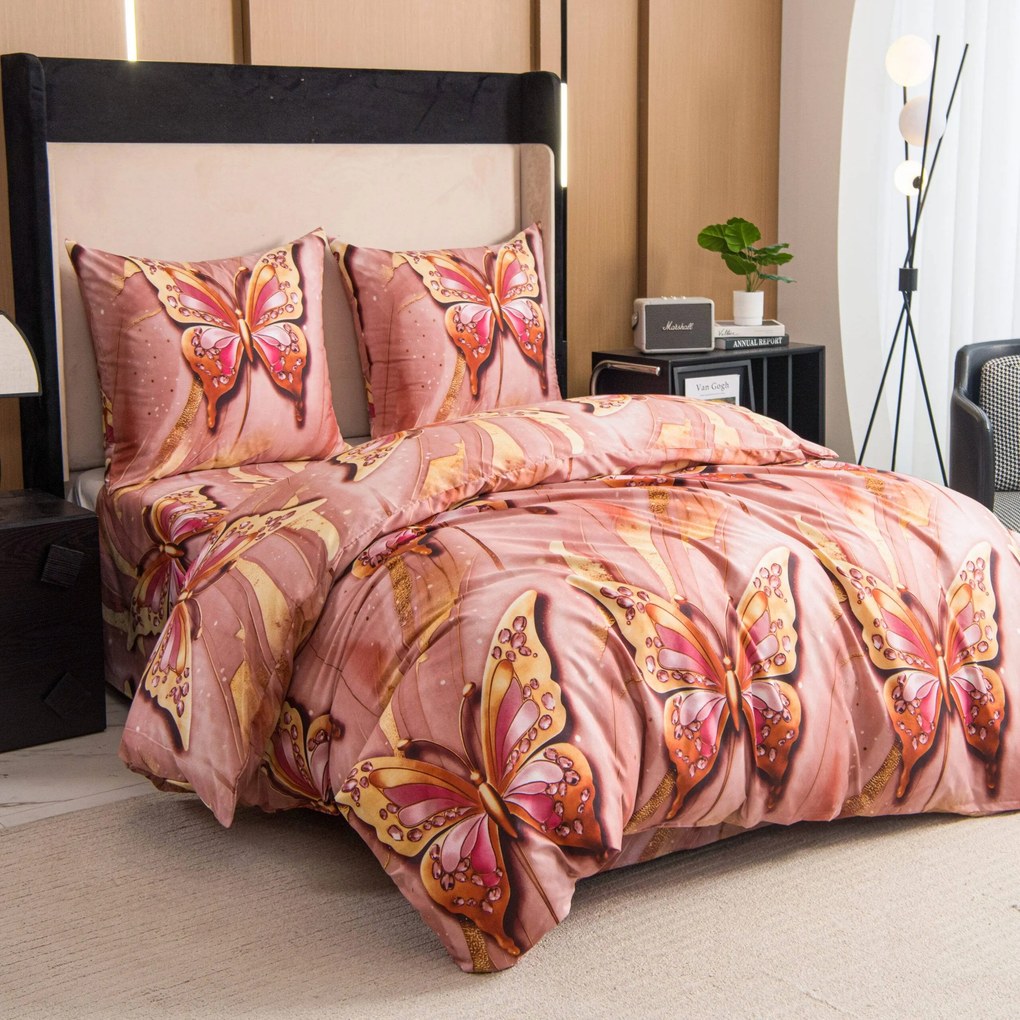 Mikroszálas ágyneműhuzat MONARELLE rózsaszínű Ágyneműhuzat mérete: 70 x 80 cm | 140 x 200 cm