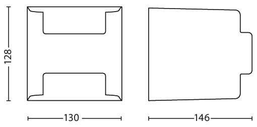 Philips 17321/93/16 - Kültéri fali lámpa MYGARDEN GRASS 2xLED/4,5W/230V IP44