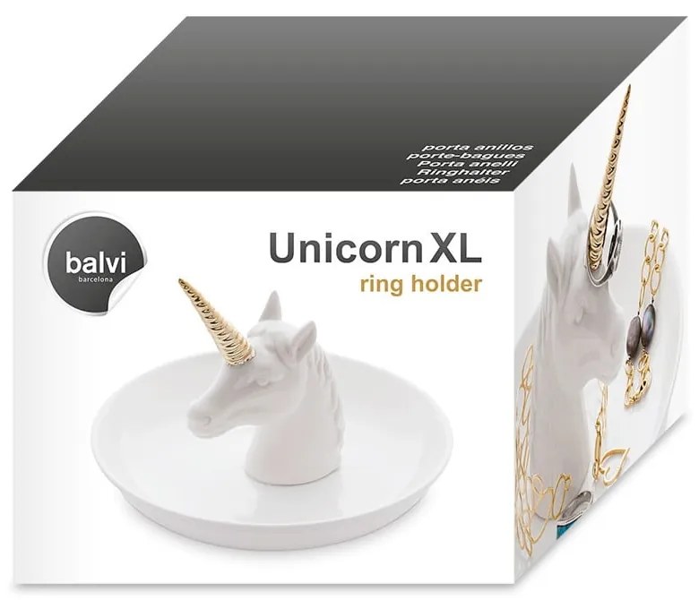 Porcelán ékszertartó tál Unicorn – Balvi