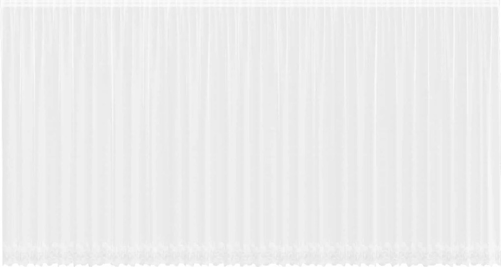 vidaXL Csipkés Függöny függönyökkel Fehér 280 x 900 cm Poliészter