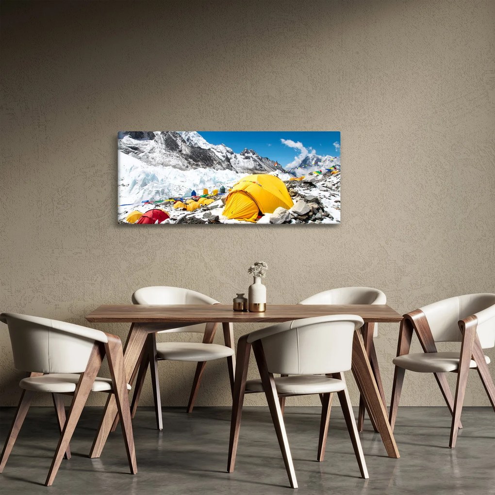 Kép - Kemping a hegyekben (120x50 cm)