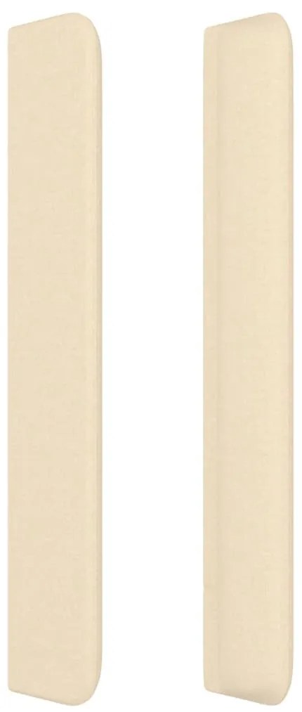 krémszínű szövet fejtámla szárnyakkal 93x16x118/128 cm
