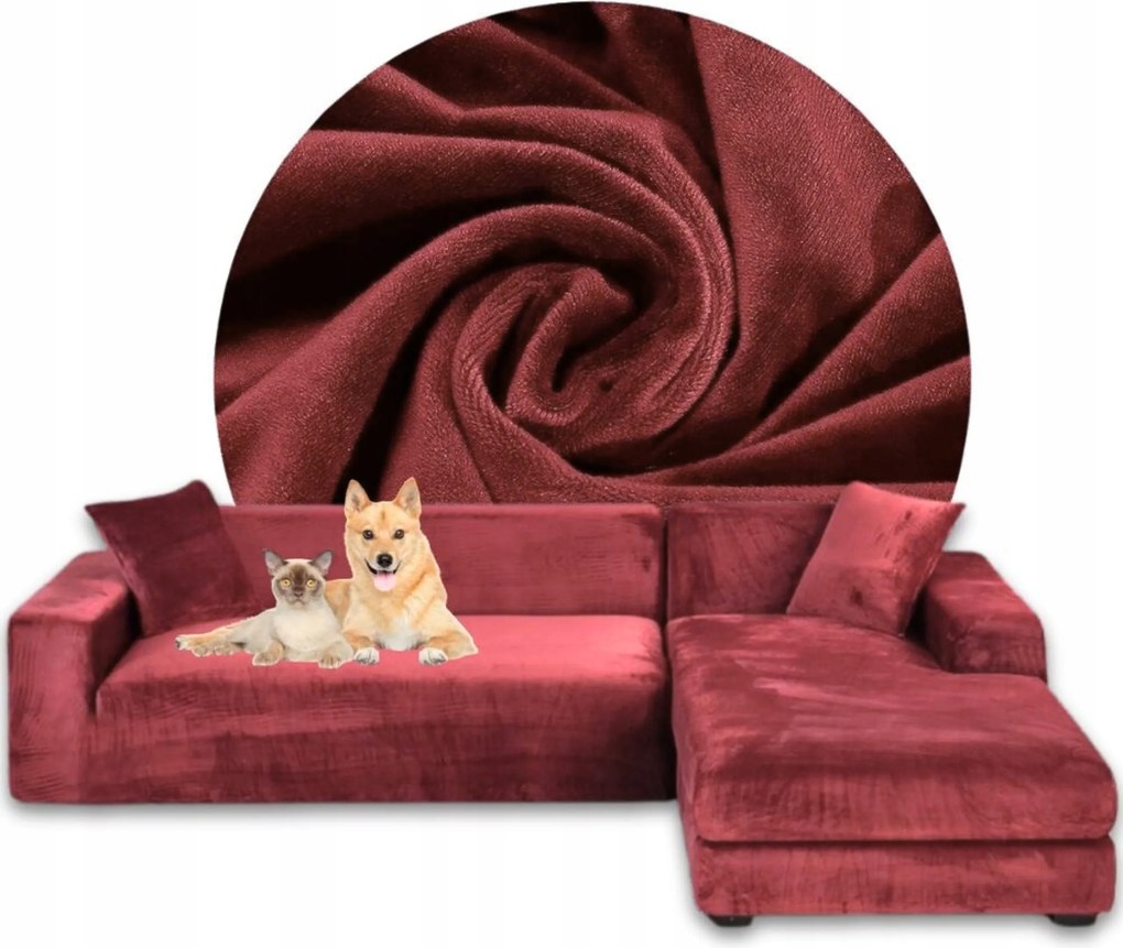 Sarok Huzat Kanapé Velúr Prémium Plüss Jobbos 2+2OS Oeko-tex