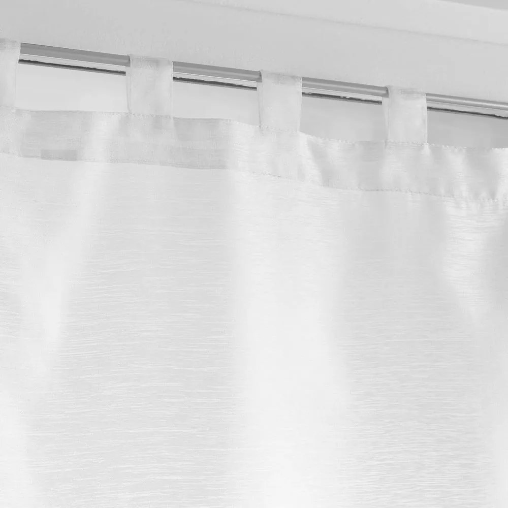 Fehér átlátszó függöny szett 2 db-os 45x90 cm Lissea – douceur d'intérieur