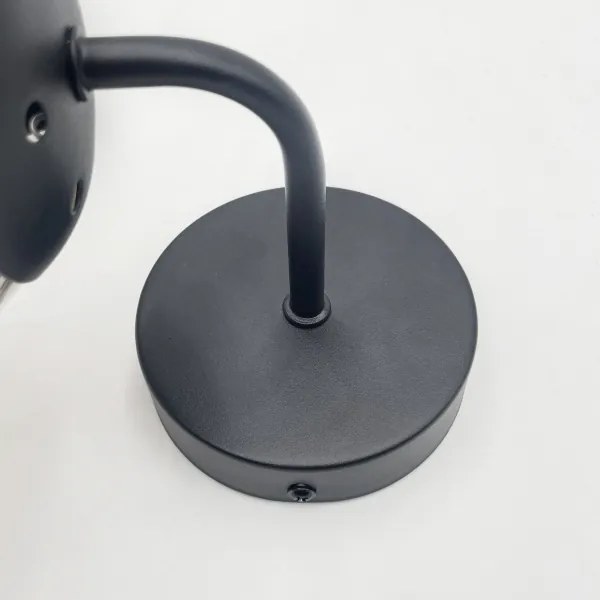 Brilagi - MALIVA fali lámpa 1xE14/15W/230V fekete/füstszínű