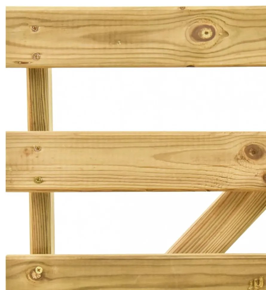impregnált fenyőfa kerti pad 120 cm