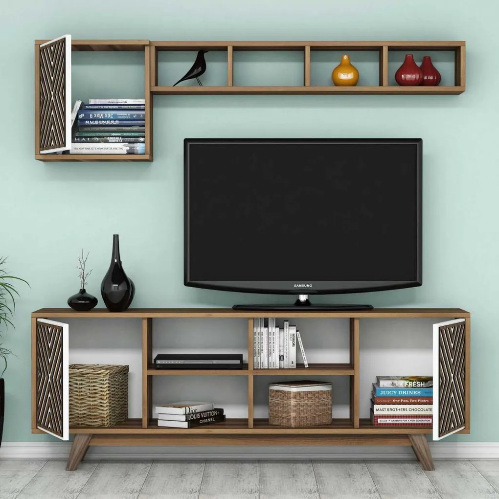 Inci - Walnut, White