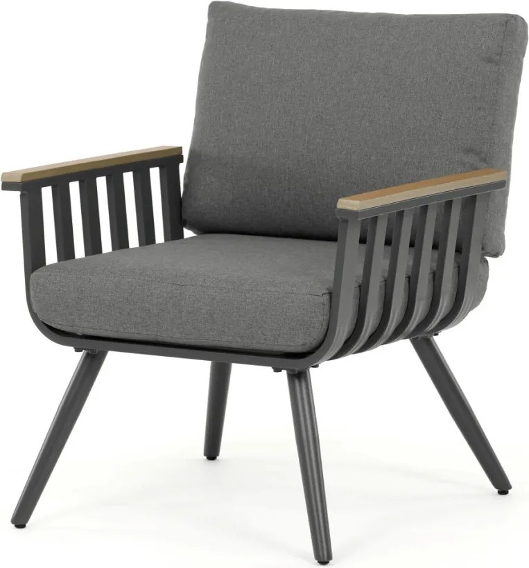 Kerti bútor garnitúra, alumínium, szürke, AZS-S1921 GREY