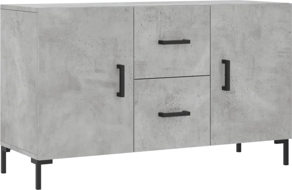 vidaXL betonszürke szerelt fa tálalószekrény 100 x 36 x 60 cm