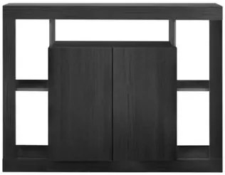 RIMINI komód, kétajtós – fekete kőris