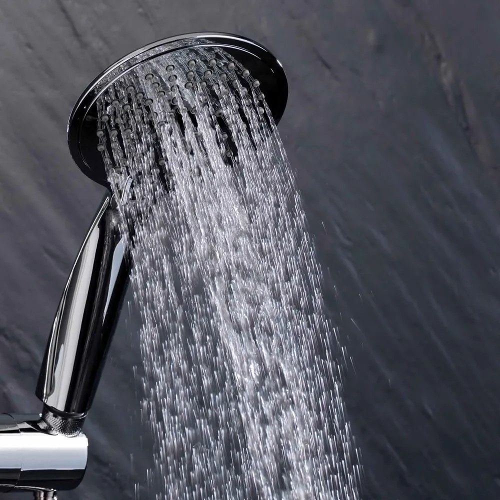 Matt ezüstszínű műanyag zuhanyszett kézi tussal 70 cm Hydro – douceur d'intérieur