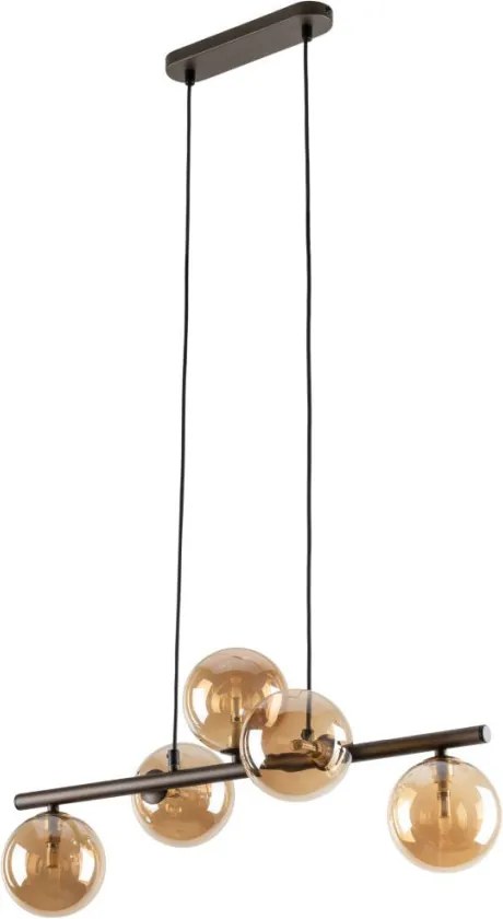 TK LIGHTING 6105 ESTERA Többágú Függesztett Lámpa Barna, Borostyán G9 IP20