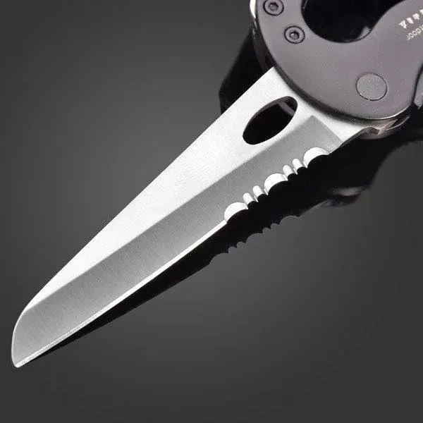 Zaparkorun Többfunkciós acél karabiner 5 az 1-ben