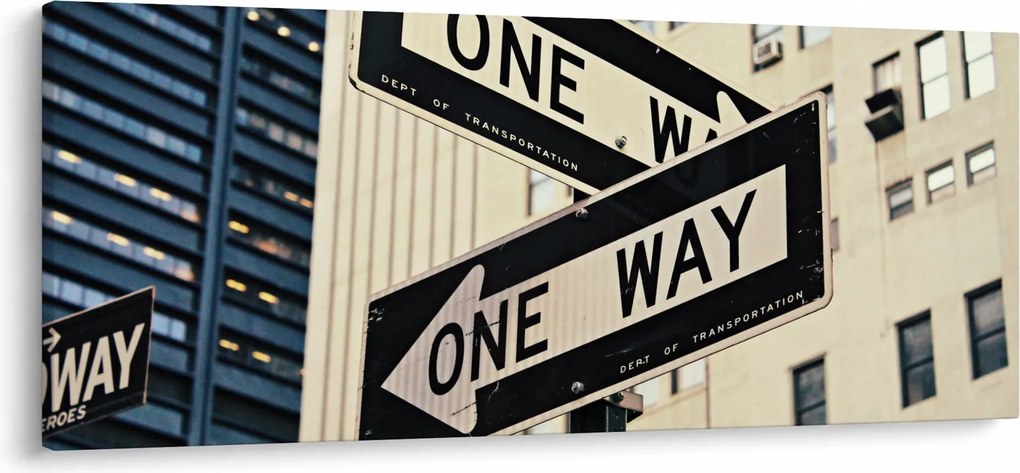 Kép - New York ONE WAY (120x50 cm)