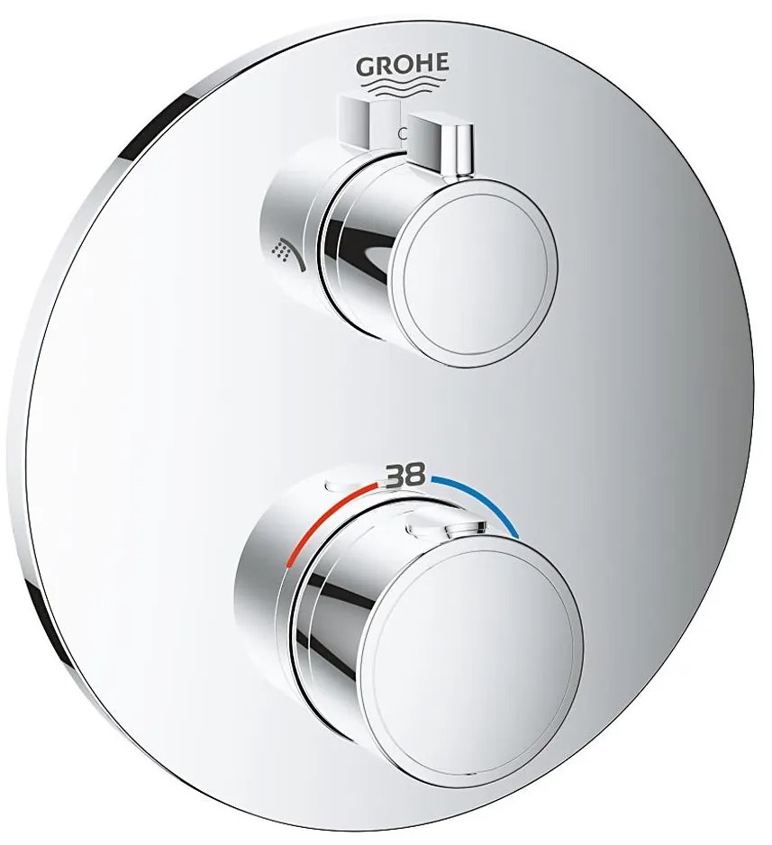 GROHE 24076000 - GROHTHERM termosztátos zuhanycsaptelep, fényes króm