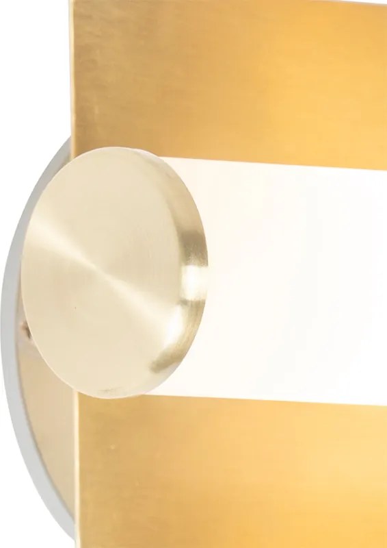 Okos fürdőszobai fali lámpa arany IP44 2-lámpás Zigbee G9-el - Bath