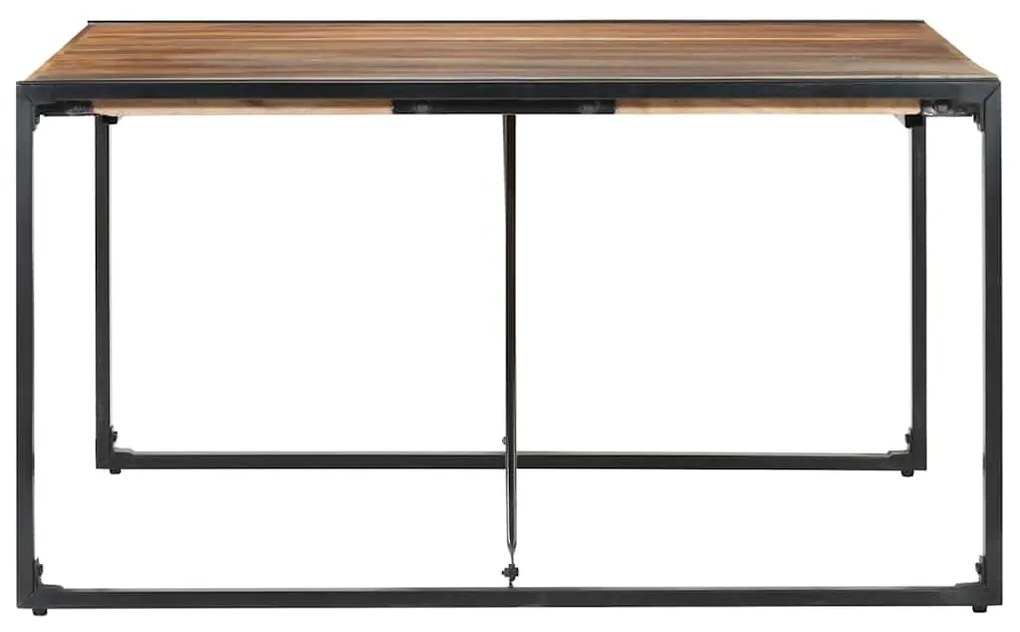 Paliszander felületű tömör fa étkezőasztal 140 x 140 x 75 cm