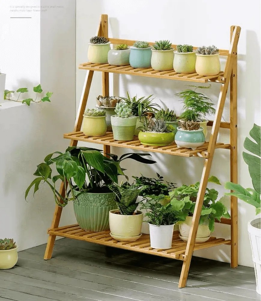 Összecsukható állvány, bambusz, NEPEL TYP 1 + ajándék