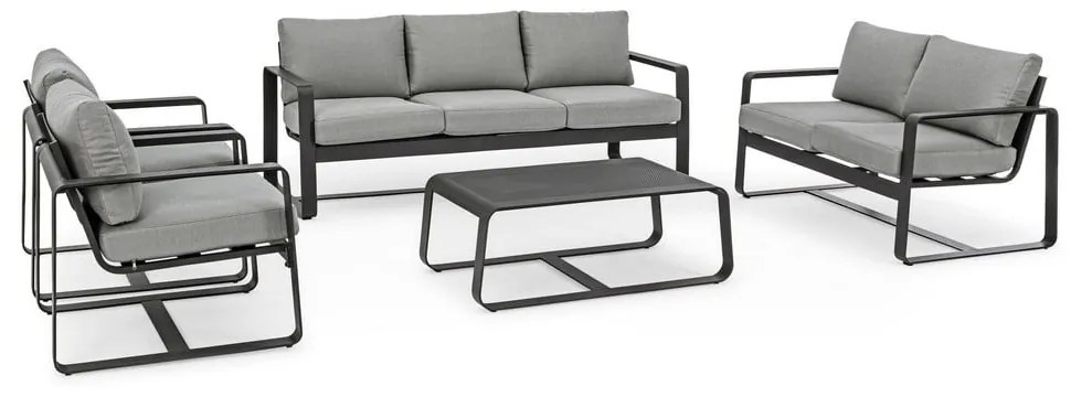 Alumínium kerti dohányzóasztal 62x105 cm Merrigan – Bizzotto