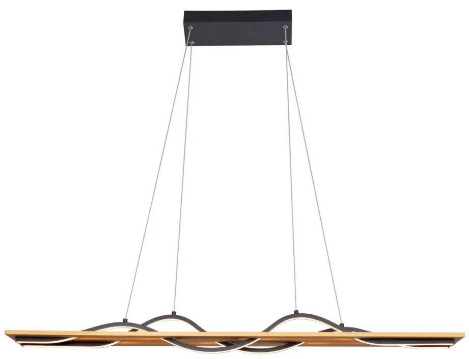 ITALUX 5902854539857 CONATO Modern Led Függesztett Lámpa Fekete LED IP20