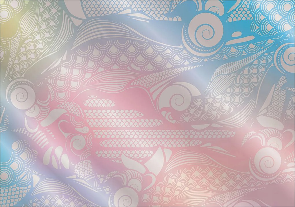 Fotótapéta flizelina Gradient Ombre Absztrakt Pasztell vonalak 368x254 +ragasztó