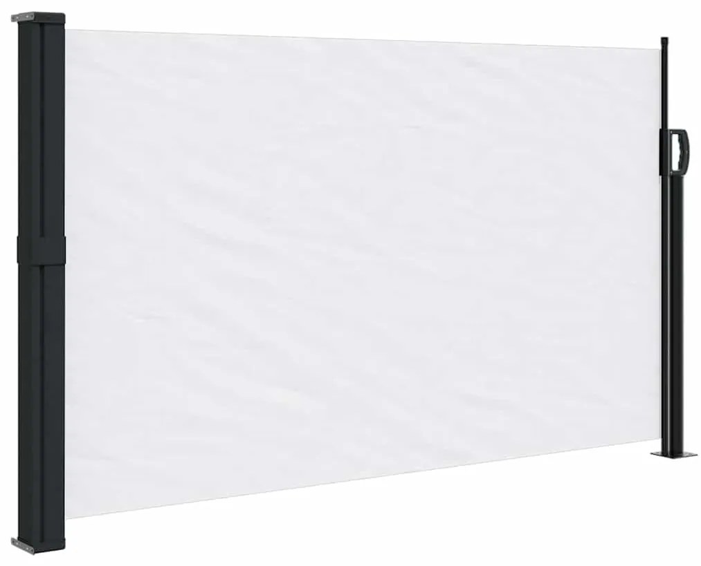 fehér behúzható oldalsó napellenző 120 x 500 cm