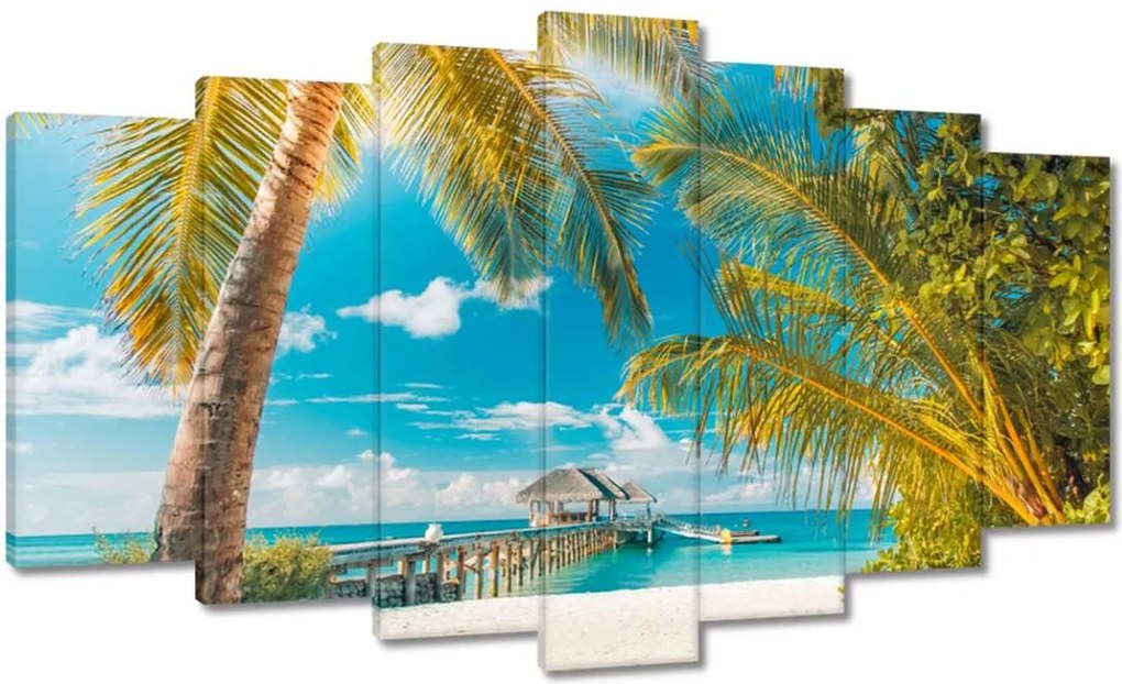 Vászonkép 140x80 Trópusok Tájkép Pálma