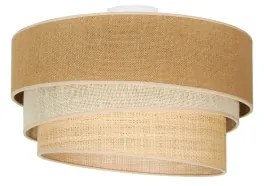 Duolla - Mennyezeti lámpa YUTE TRIO 1xE27/15W/230V átm. 45 cm barna/szürke/bézs