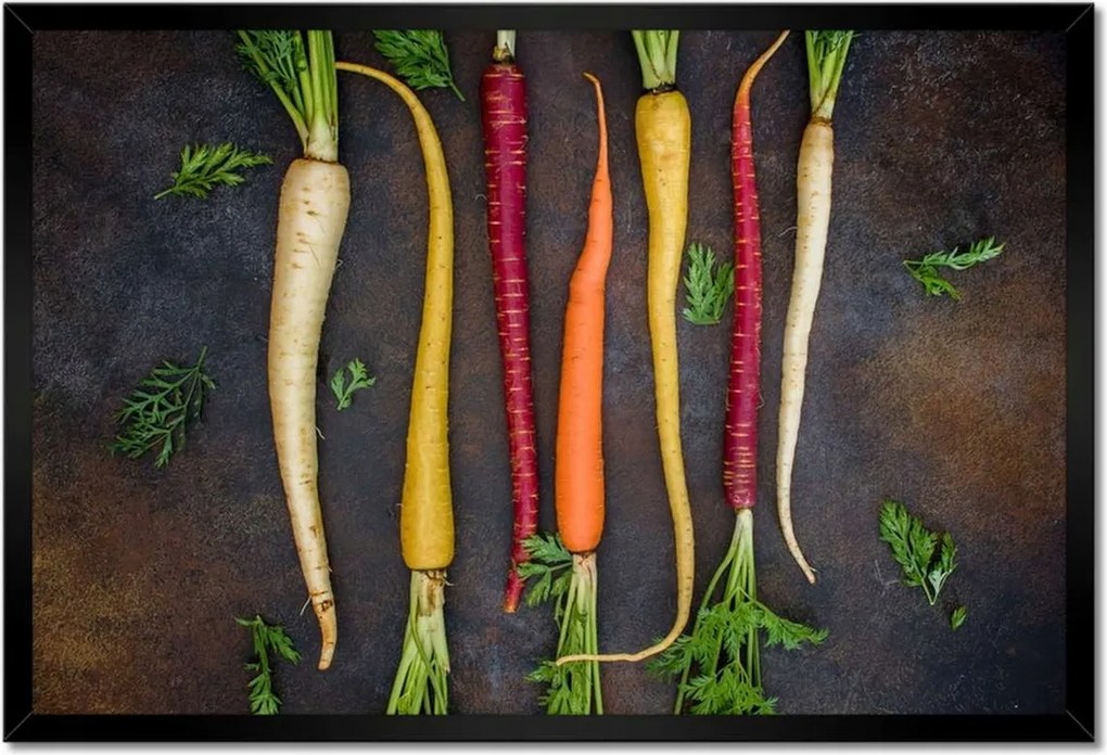 Poszterek keretben 60x40 Színes sárgarépa