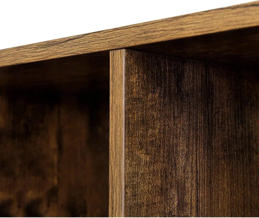 könyvespolc, irodai polc 24 x 50 x 106 cm, rusztikus barna