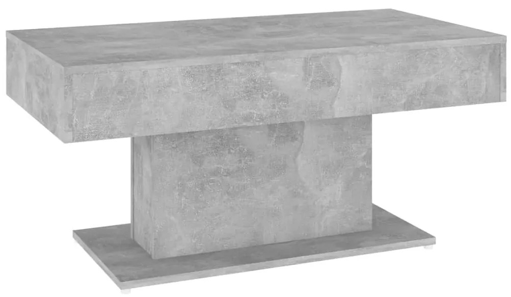 Betonszürke szerelt fa dohányzóasztal 96 x 50 x 45 cm