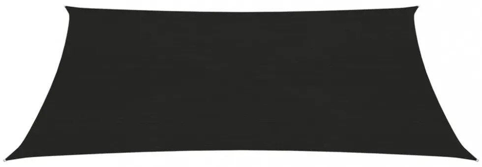 fekete HDPE napvitorla 160 g/m² 4 x 5 m