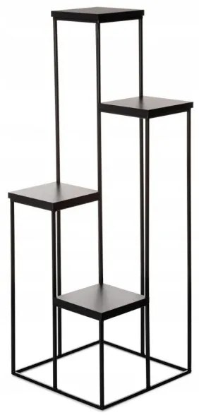 KASKADA virágtartó állvány 110x40 cm fekete