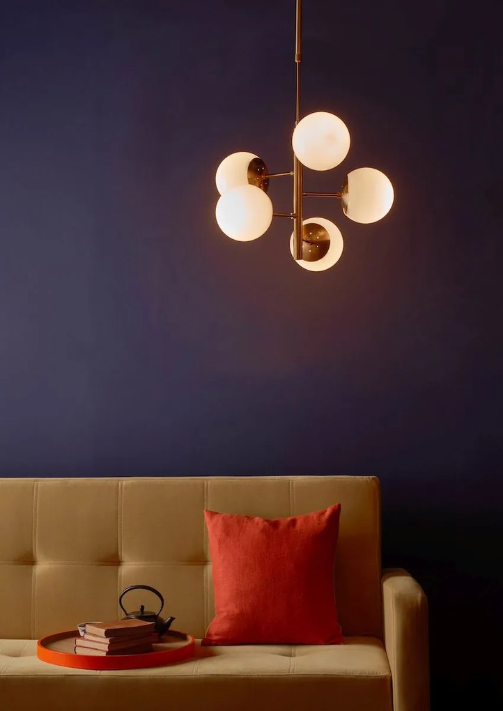 Dar lighting glamour modern függeszték bombazine sárgaréz opál darbom0535