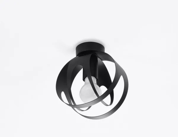 Sollux SL.1086 - Felületre szerelhető csillár TULOS 1xE27/60W/230V fekete