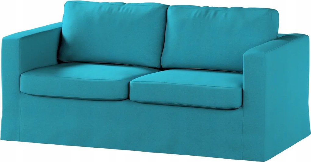Dekoria Karlstad 2 személyes kinyitható kanapé huzat Ikea kék