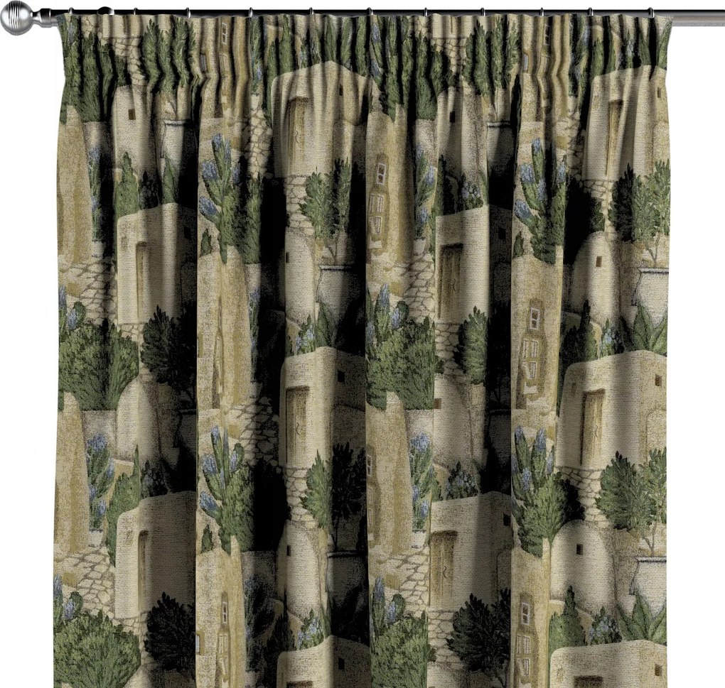 Függöny ráncoló szalaggal 1 db 130x260cm barna