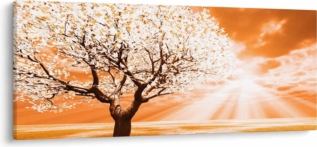 Narancssárga fa képe (120x50 cm)