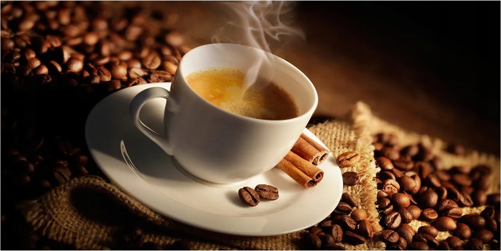 Fotó üvegkép Kávé a csészében 140x70