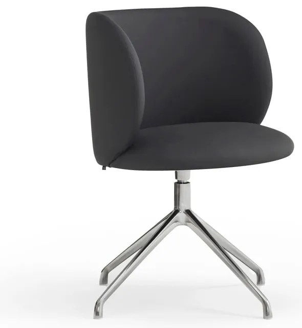 Fekete kárpitozott étkezőfotel Mogi – Teulat