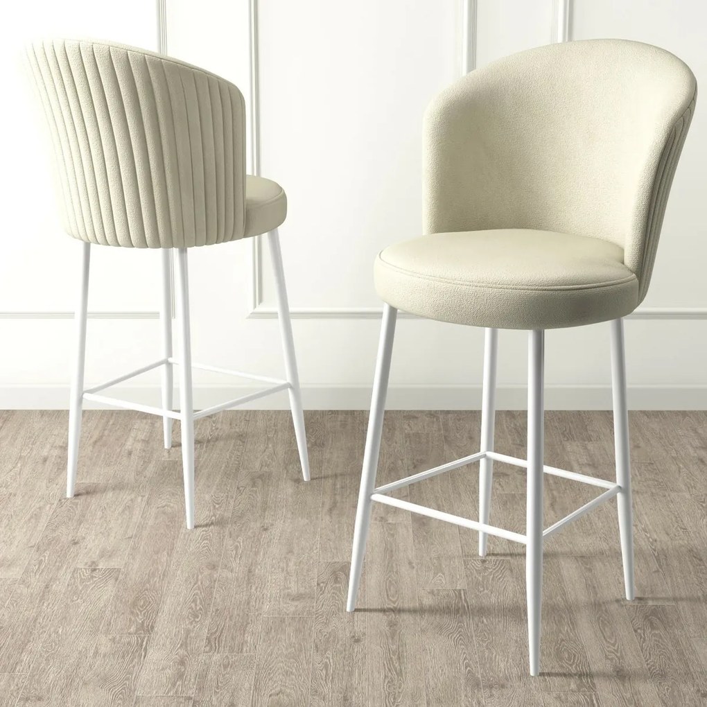 Alte Cream and White bárszék szett, 4 db, 4 db