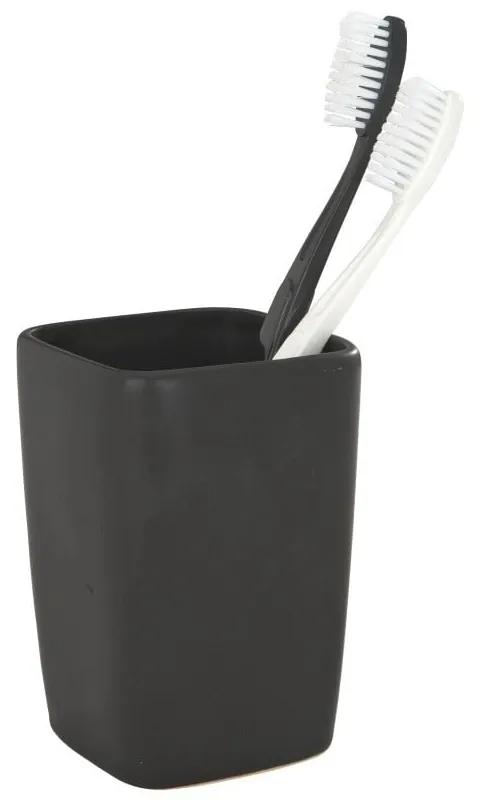 Faro fekete fogkefetartó pohár - Wenko