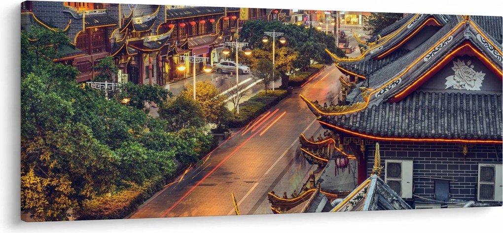Kép - Qintai Road, Chengdu, Kína (120x50 cm)