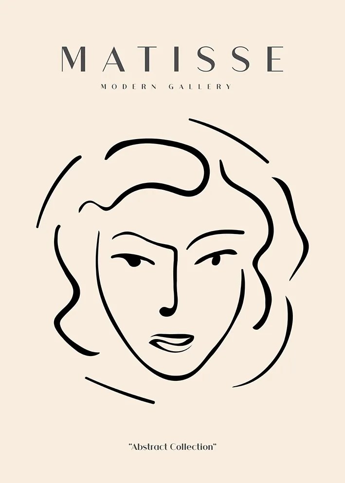 Matisse Női bézs Poszter 30x40cm vonal #619