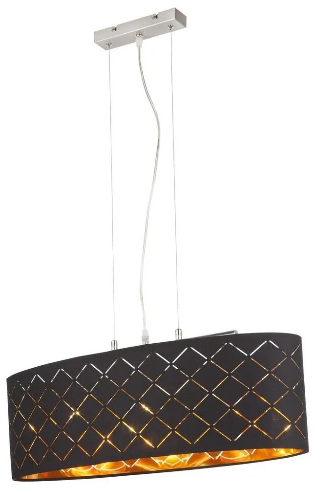 Globo 15229H2 - Csillár zsinóron CLARKE 3xE27/60W/230V