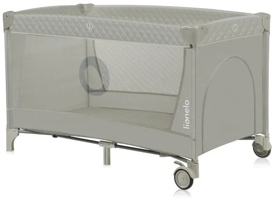 Lionelo - Utazóágy FLOWER Cappuccino