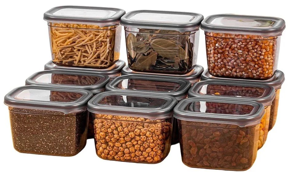 Élelmiszertartó doboz szett 12 db-os Fresco – Hermia